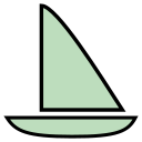 Light green boat